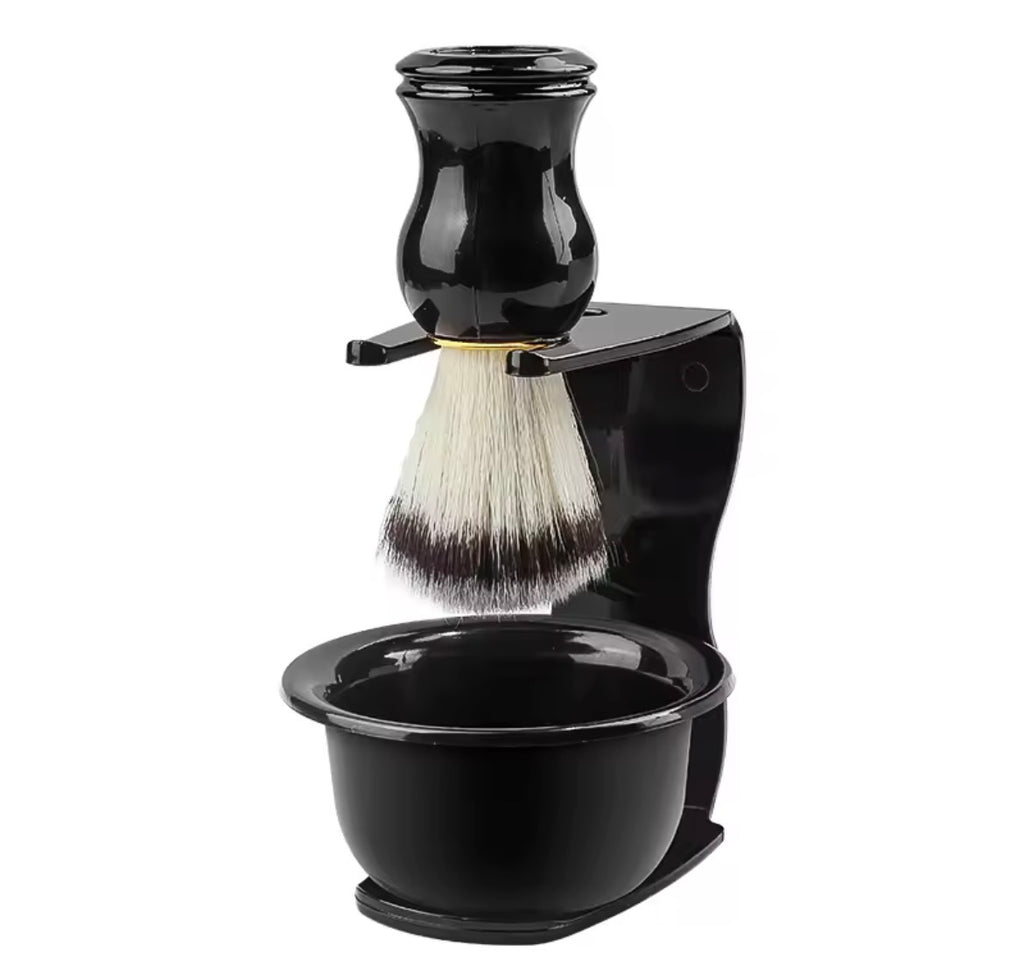Professional Shaving Brush with Stand - BlackKit Barber Edition