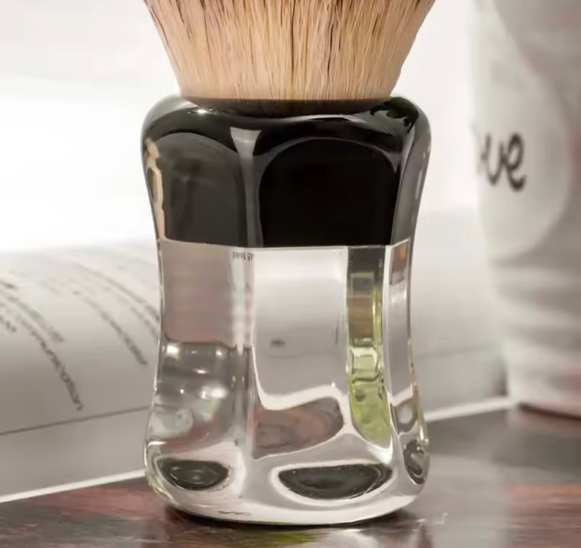 VULCANO-Professional Shaving Brush – Soft Bristles & Sea-Inspired Design