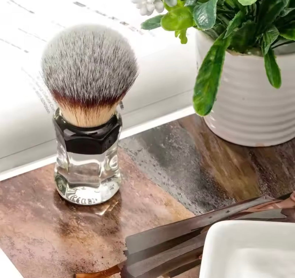 VULCANO-Professional Shaving Brush – Soft Bristles & Sea-Inspired Design